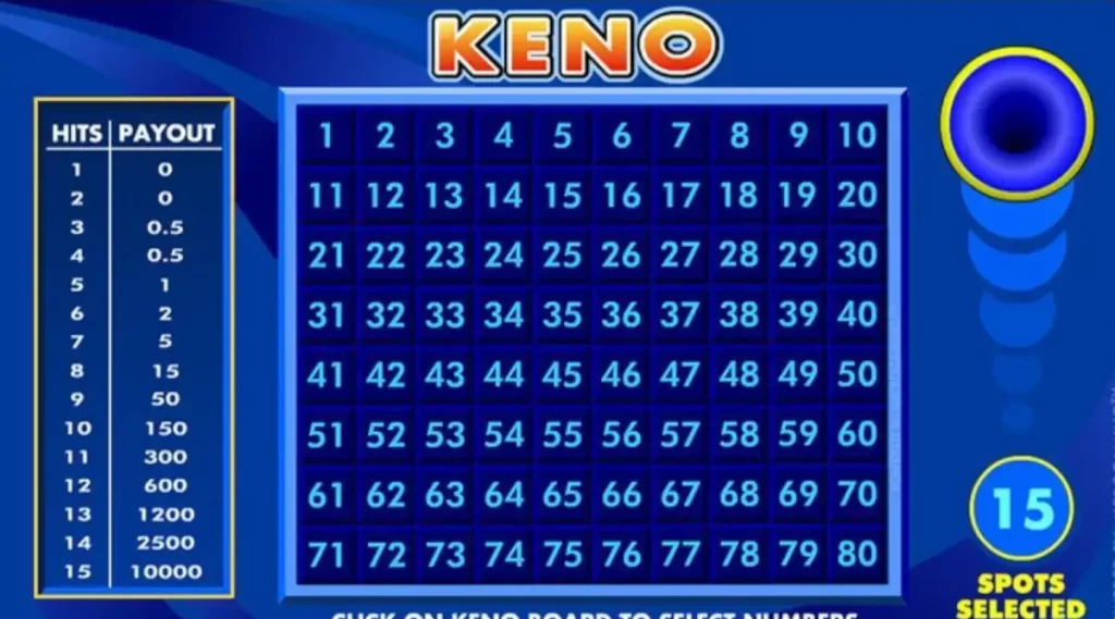 play keno